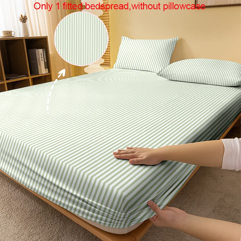 1 Simple modern Stripe Geometry printed matte Fitted Sheet, bedroom printed bed cover, bedding (excluding pillowcases)
1 Simple modern Stripe Geometry printed matte Fitted Sheet, bedroom printed bed cover, bedding (excluding pillowcases)