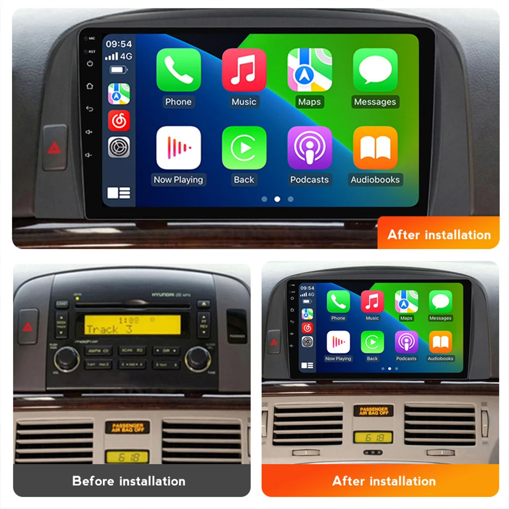 Автомобильный радиоприемник, видеоплеер, беспроводной для CarPlay Android, автомобильный сенсорный экран для Sonata NF 2004-2008 Touch Smart BT MirrorLink GPS Playe
Автомобильный радиоприемник, видеоплеер, беспроводной для CarPlay Android, автомобильный сенсорный экран для Sonata NF 2004-2008 Touch Smart BT MirrorLink GPS Playe