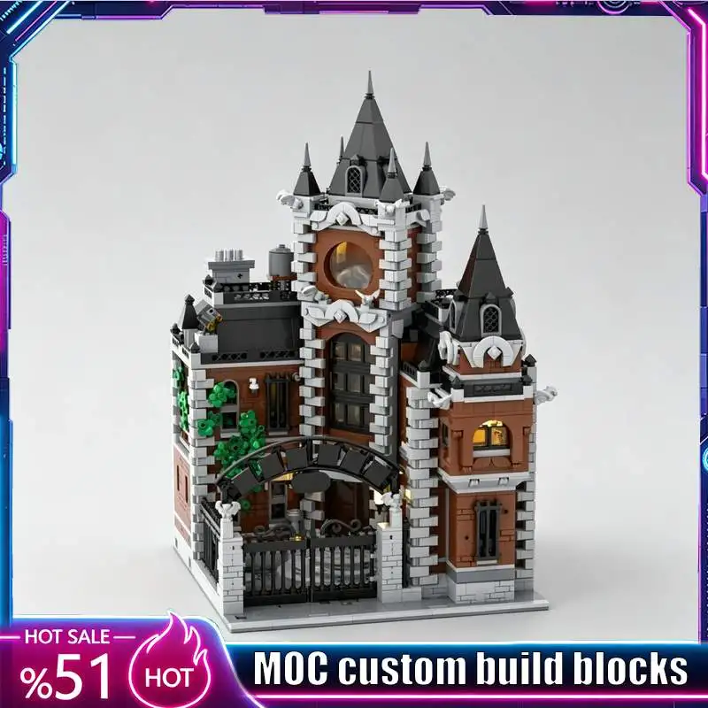 3980PCS Arkham Asylum Tower MOC Creative Modular Model Custom Puzzles Architecture DIY Assembly Educational Toy Collection Gift
3980PCS Arkham Asylum Tower MOC Creative Modular Model Custom Puzzles Architecture DIY Assembly Educational Toy Collection Gift