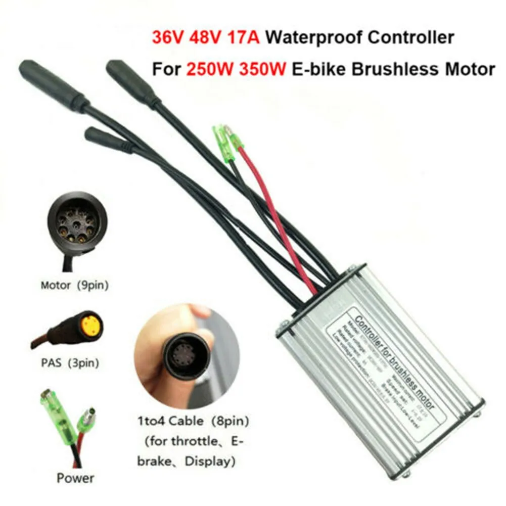 36-48V For KT-17A Electric Bicycle Controller For 350W Brushless Motor E-bike Square Wave Controller With Waterproof Conector
36-48V For KT-17A Electric Bicycle Controller For 350W Brushless Motor E-bike Square Wave Controller With Waterproof Conector