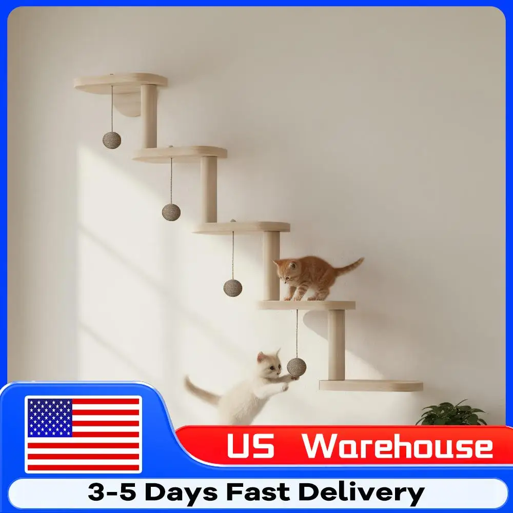 Настенная деревянная лазалка для кошек с 5 ступенями, полки для лазания и игр, для кошек, для лазания и когтеточки
Настенная деревянная лазалка для кошек с 5 ступенями, полки для лазания и игр, для кошек, для лазания и когтеточки