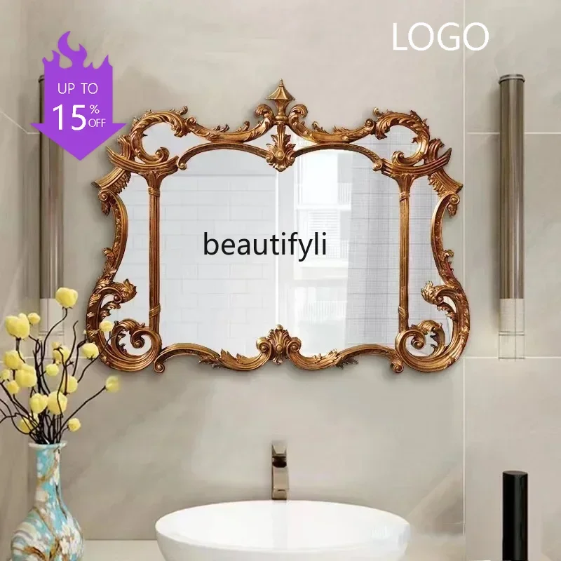 cqyFrench retro carved bathroom mirror wall-mounted washstand vanity mirror special-shaped porch decorative mirror
cqyFrench retro carved bathroom mirror wall-mounted washstand vanity mirror special-shaped porch decorative mirror