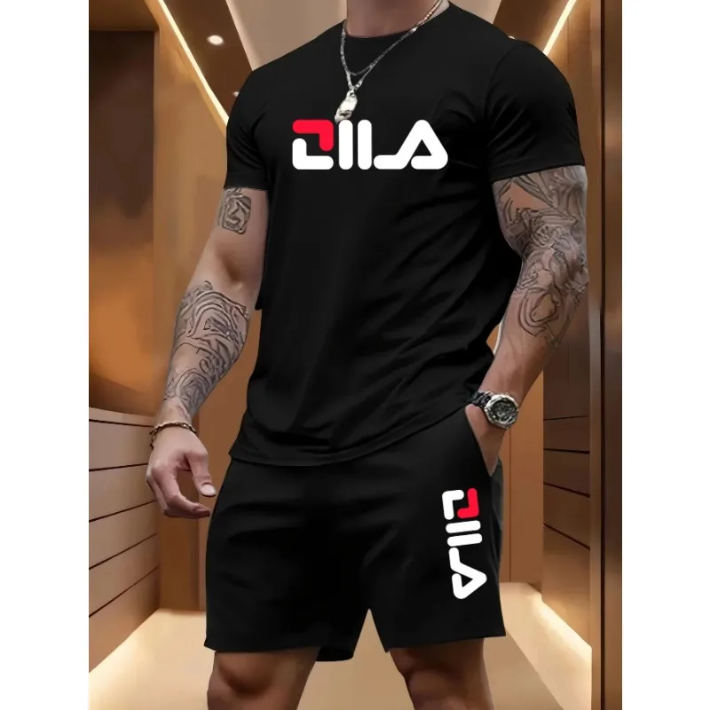 Men's Summer Beach Sports Suit Casual Outdoor Basketball Sports Comfortable Two-Piece Set with Fashion Loose T-Shirt And Shorts
Men's Summer Beach Sports Suit Casual Outdoor Basketball Sports Comfortable Two-Piece Set with Fashion Loose T-Shirt And Shorts