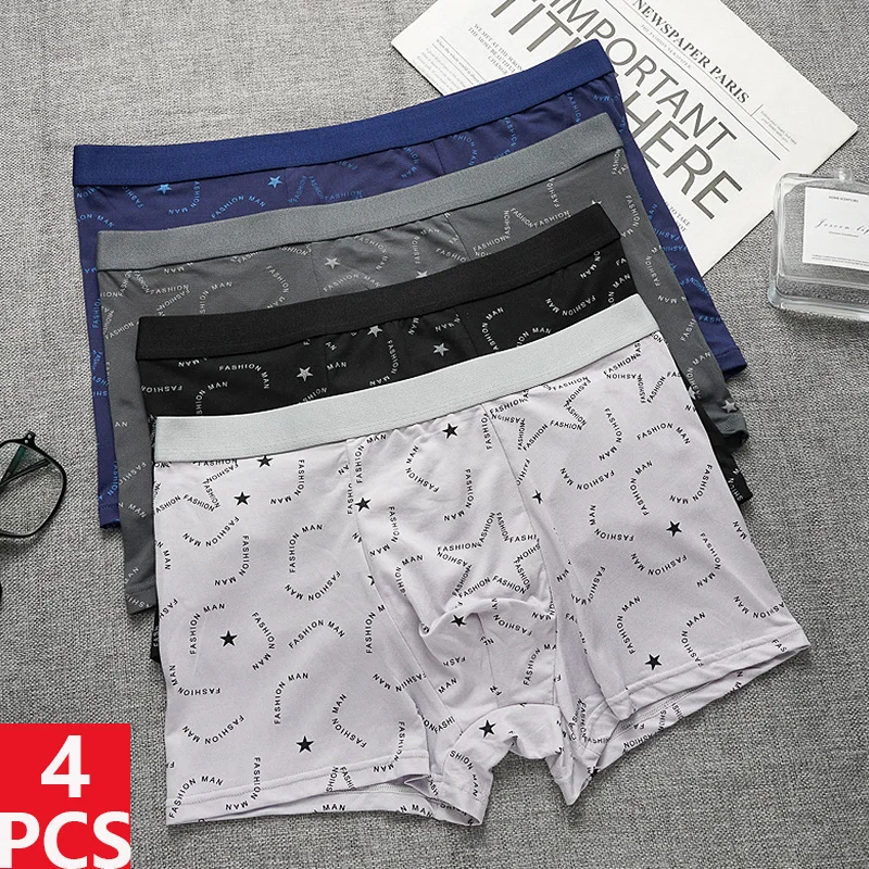 4 шт., мужское нижнее белье с принтом, модные боксеры больших размеров с принтом, удобные сексуальные шорты, нижнее белье
4 шт., мужское нижнее белье с принтом, модные боксеры больших размеров с принтом, удобные сексуальные шорты, нижнее белье