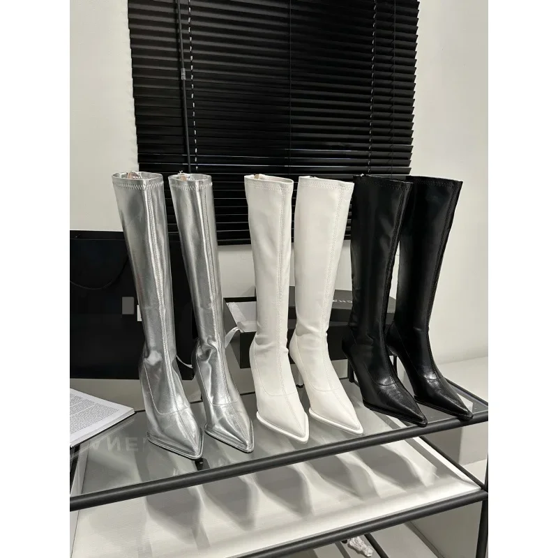 Dropshipping Sexy Triangular Pointed Chelsea Women's Boots Thin Heel Zipper Skinny Boots High Heel Women's Boots Party Club Bar
Dropshipping Sexy Triangular Pointed Chelsea Women's Boots Thin Heel Zipper Skinny Boots High Heel Women's Boots Party Club Bar