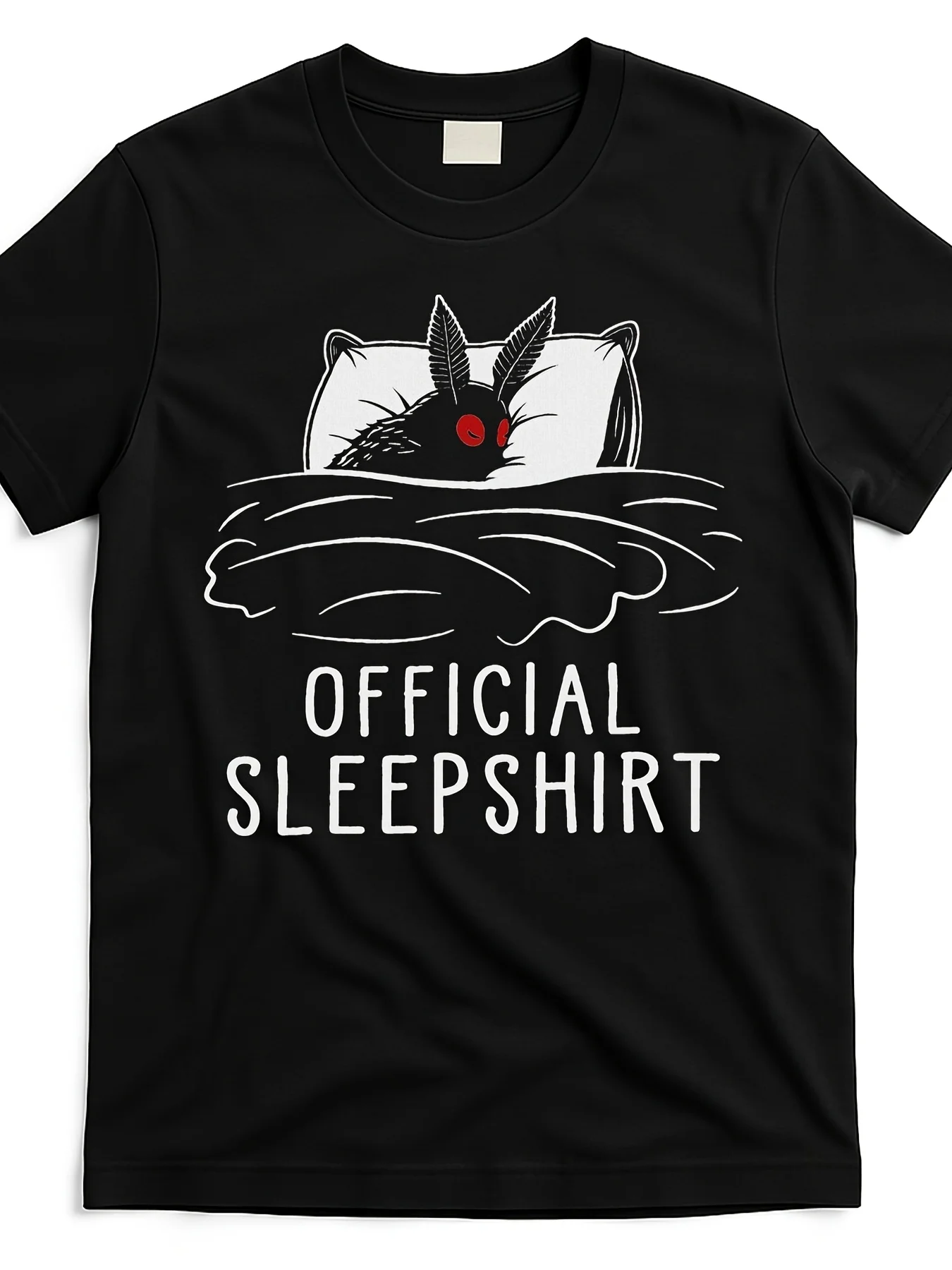 "Official Sleepshirt" Red Eyes & Red Mothman Art T-Shirt 100% Cotton O-Neck Short Sleeve Summer Casual Mens T-shirt Streetwear
"Official Sleepshirt" Red Eyes & Red Mothman Art T-Shirt 100% Cotton O-Neck Short Sleeve Summer Casual Mens T-shirt Streetwear