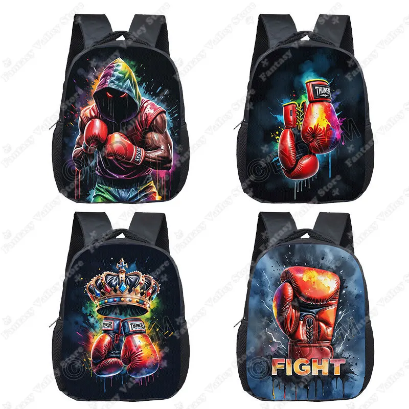 12 Inches Cool Boxer Pattern Print Backpack for 2-4 Years Boxing Gloves Bookbags Fighting Kindergarten Toddler School Bags
12 Inches Cool Boxer Pattern Print Backpack for 2-4 Years Boxing Gloves Bookbags Fighting Kindergarten Toddler School Bags