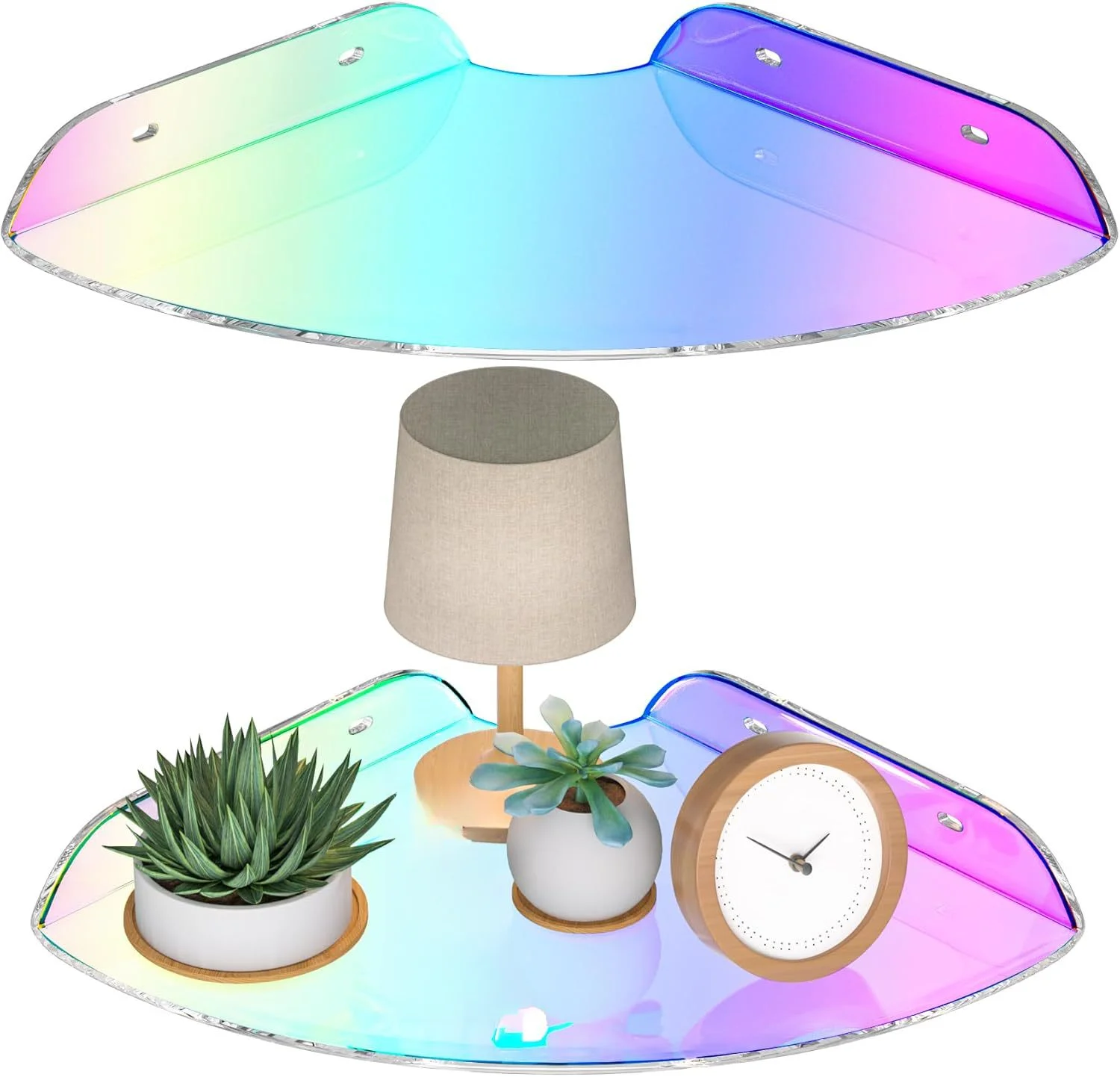 2 шт. прозрачные акриловые плавающие угловые полки для стен, компактные прозрачные полки для ванной комнаты, кухни и гостиной
2 шт. прозрачные акриловые плавающие угловые полки для стен, компактные прозрачные полки для ванной комнаты, кухни и гостиной