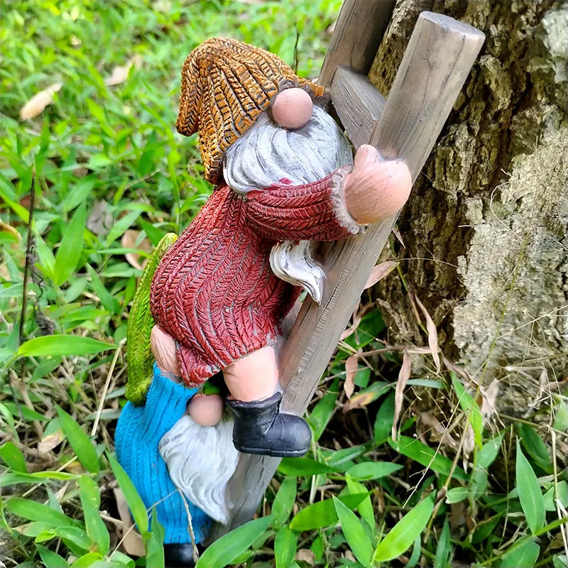 Dwarf Climbing Stairs Sculptures and Figurines Resin Crafts Statue Elf Ornaments Outdoor Accessories Exterior Garden Decoration
Dwarf Climbing Stairs Sculptures and Figurines Resin Crafts Statue Elf Ornaments Outdoor Accessories Exterior Garden Decoration
