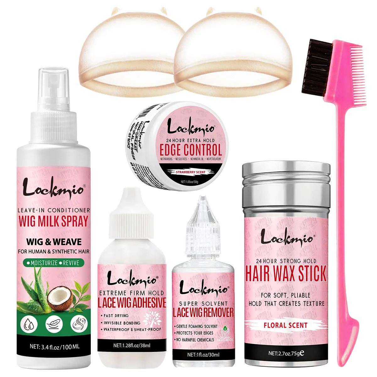 Lace Wig Care Spray, Long-Lasting Wigs Adhesive,Glue Remover, Smoothing Hair Finishing Wax Stick and Flyaway Control Gel & Tools
Lace Wig Care Spray, Long-Lasting Wigs Adhesive,Glue Remover, Smoothing Hair Finishing Wax Stick and Flyaway Control Gel & Tools
