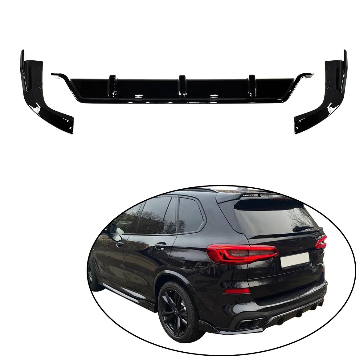 SPM rear Bumper diffuser lip spoiler for BMW x5 g05 rear diffuser body kit accessories 2018-2023 Plastic Material
SPM rear Bumper diffuser lip spoiler for BMW x5 g05 rear diffuser body kit accessories 2018-2023 Plastic Material