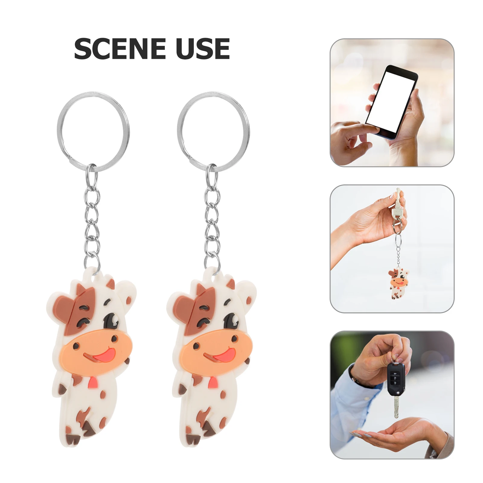 10pcs Cow Keychains Little Milk Cow Shaped Cartoon Alloy Key Ring Holder Decorative Gifts For Backpack Handbag Wallet
10pcs Cow Keychains Little Milk Cow Shaped Cartoon Alloy Key Ring Holder Decorative Gifts For Backpack Handbag Wallet