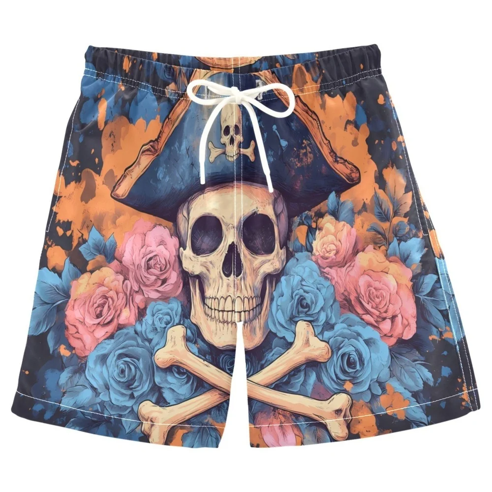 Men's Beach Shorts with Skull Rose Print Elastic Waist Drawstring Summer Casual Vacation Comfortable Trendy Shorts
Men's Beach Shorts with Skull Rose Print Elastic Waist Drawstring Summer Casual Vacation Comfortable Trendy Shorts