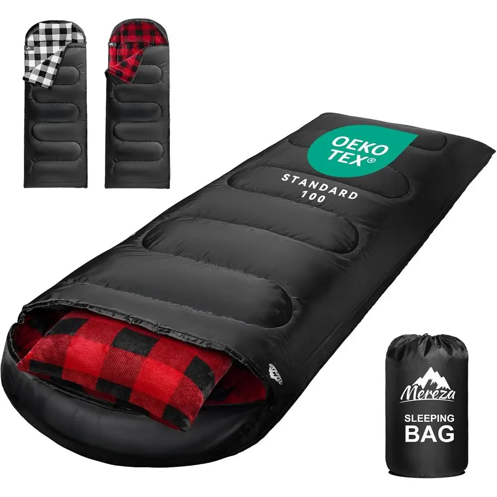 XL Adult Men's 4-Season Sleeping Bag with Pillow, Ideal for Cold Weather Camping
XL Adult Men's 4-Season Sleeping Bag with Pillow, Ideal for Cold Weather Camping