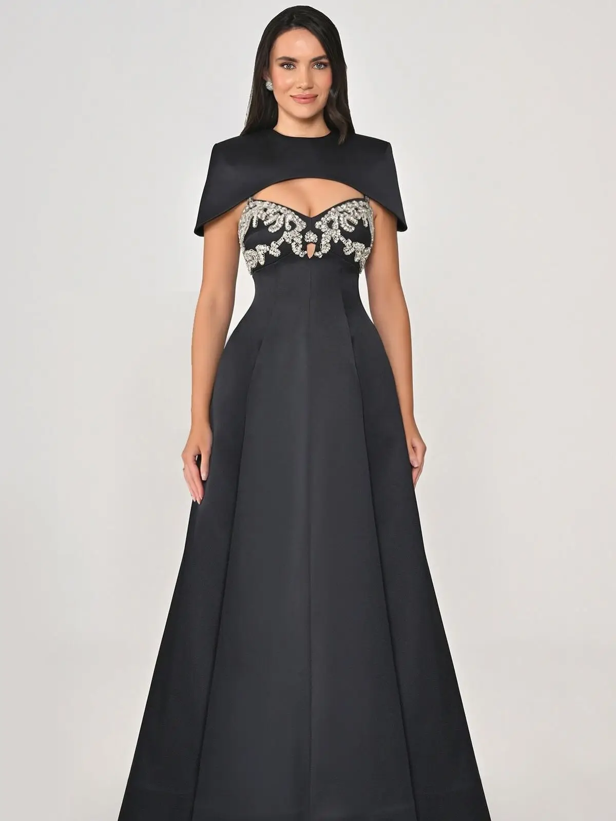 New Design Pink Satin Beaded Spaghetti Straps Prom Gown Detachable Capelet Floor Length Evening Dress Formal A-Line Party Dress
New Design Pink Satin Beaded Spaghetti Straps Prom Gown Detachable Capelet Floor Length Evening Dress Formal A-Line Party Dress