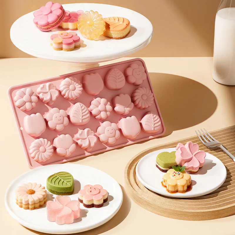 18-hole Small Flowers and Leaves Silicone Mold Fondant Cake Candy Chocolate Mould Food Grade Baking Tools Cake Decorating Tools
18-hole Small Flowers and Leaves Silicone Mold Fondant Cake Candy Chocolate Mould Food Grade Baking Tools Cake Decorating Tools