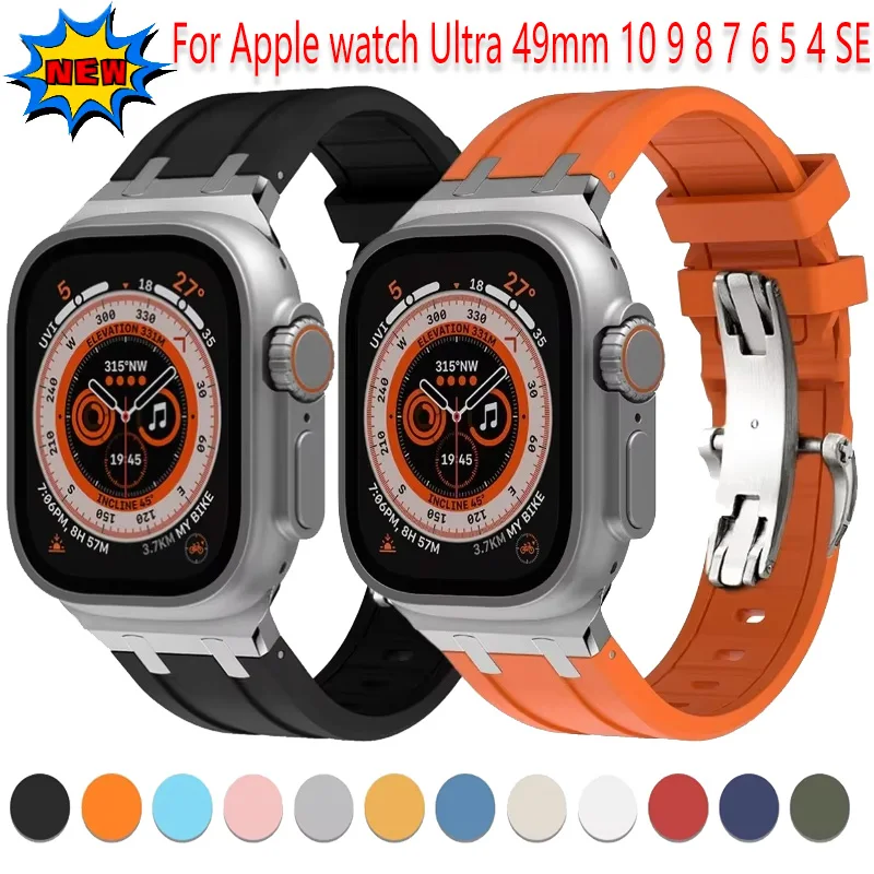 Жидкий силиконовый ремешок для Apple Watch Ultra 3/2/1 49 мм 11 10 9 8 7 46 мм 45 мм 41 мм 42 мм браслет iWatch 6 5 SE 40/44 мм
Жидкий силиконовый ремешок для Apple Watch Ultra 3/2/1 49 мм 11 10 9 8 7 46 мм 45 мм 41 мм 42 мм браслет iWatch 6 5 SE 40/44 мм