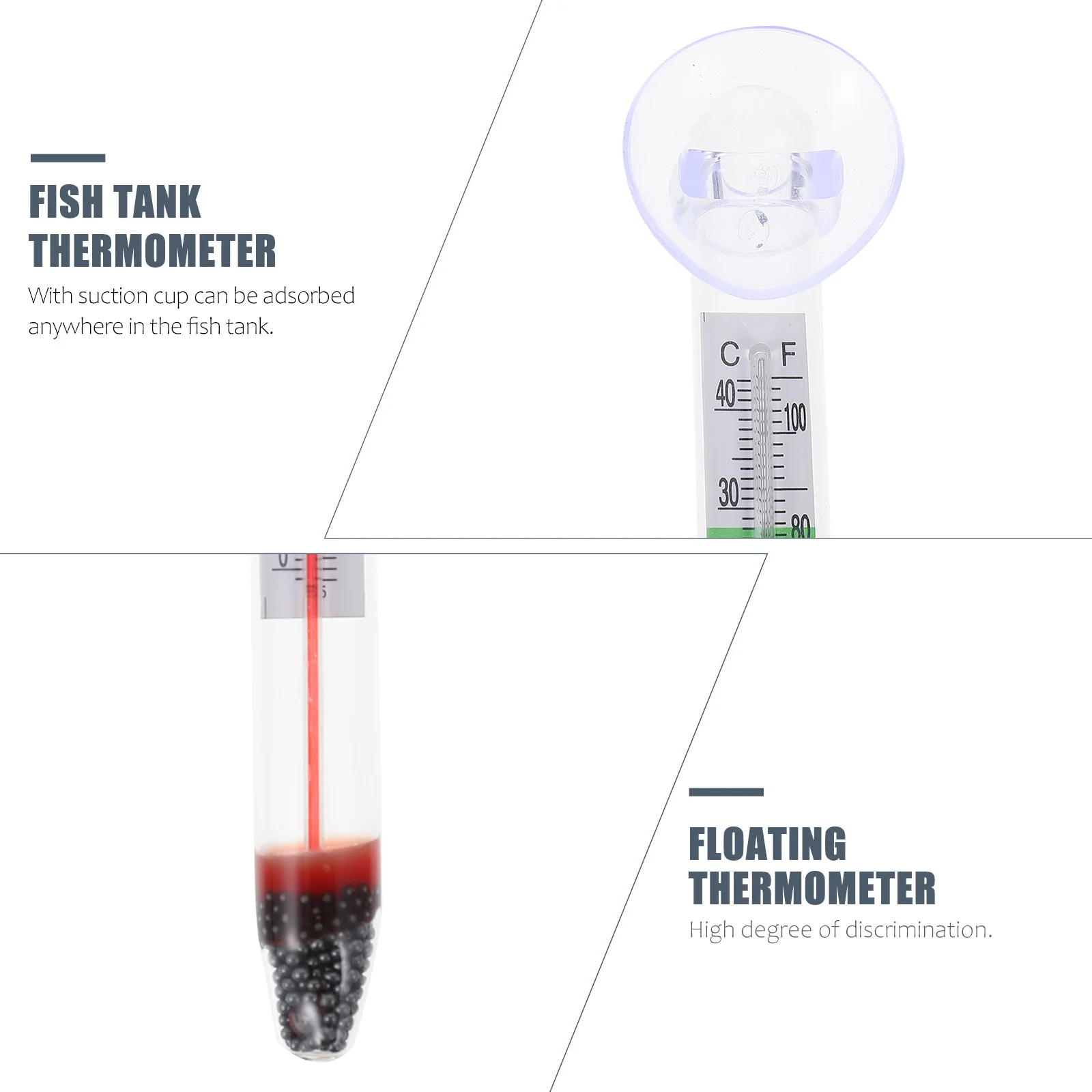 4Pcs Fish Tank Floating Thermometer Glass Suction Cup Aquarium Temperature Gauge Accurate Water Temperature Measurer
4Pcs Fish Tank Floating Thermometer Glass Suction Cup Aquarium Temperature Gauge Accurate Water Temperature Measurer