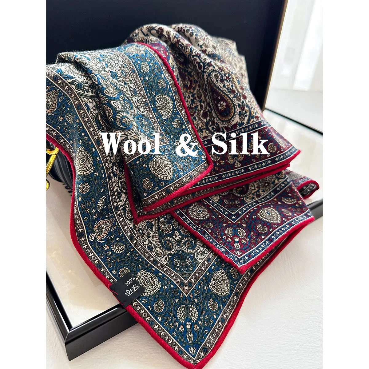 82% Wool 18% Silk Neck Scarves for Women 2026 Autumn Ethnic Vintage Paisley Pattern Square Scarf Bohemian Accessories
82% Wool 18% Silk Neck Scarves for Women 2026 Autumn Ethnic Vintage Paisley Pattern Square Scarf Bohemian Accessories