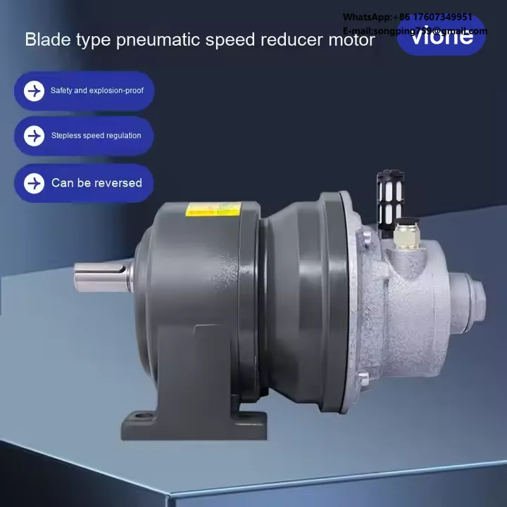 Vione Fine Blade Pneumatic Motor Reducer, Low-speed Adjustable Positive and Negative Speed Gear Model 6AMCVM
Vione Fine Blade Pneumatic Motor Reducer, Low-speed Adjustable Positive and Negative Speed Gear Model 6AMCVM