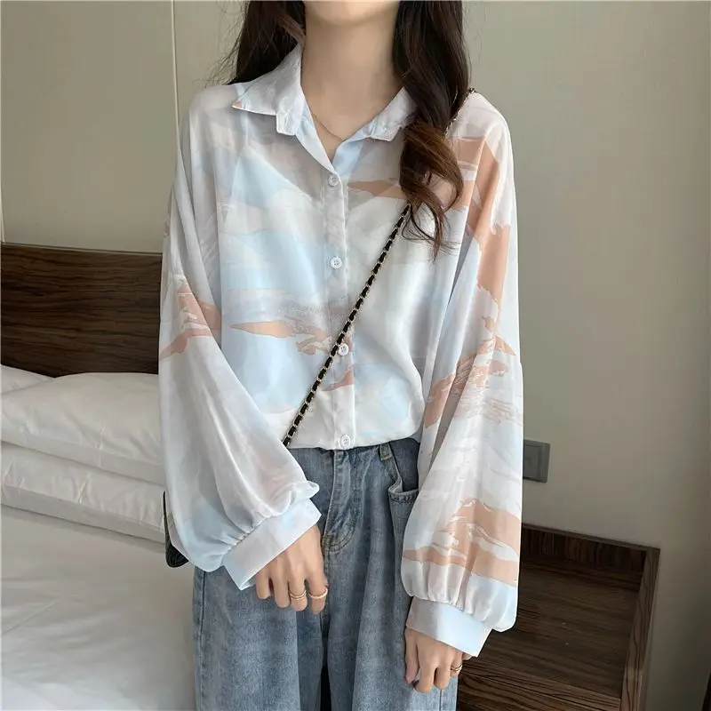 Женская одежда, рубашки, блузки, корейская мода, свободные офисные женские туфли, простота, пуговицы с принтом, длинный рукав, молодежная, яркая популярность
Женская одежда, рубашки, блузки, корейская мода, свободные офисные женские туфли, простота, пуговицы с принтом, длинный рукав, молодежная, яркая популярность