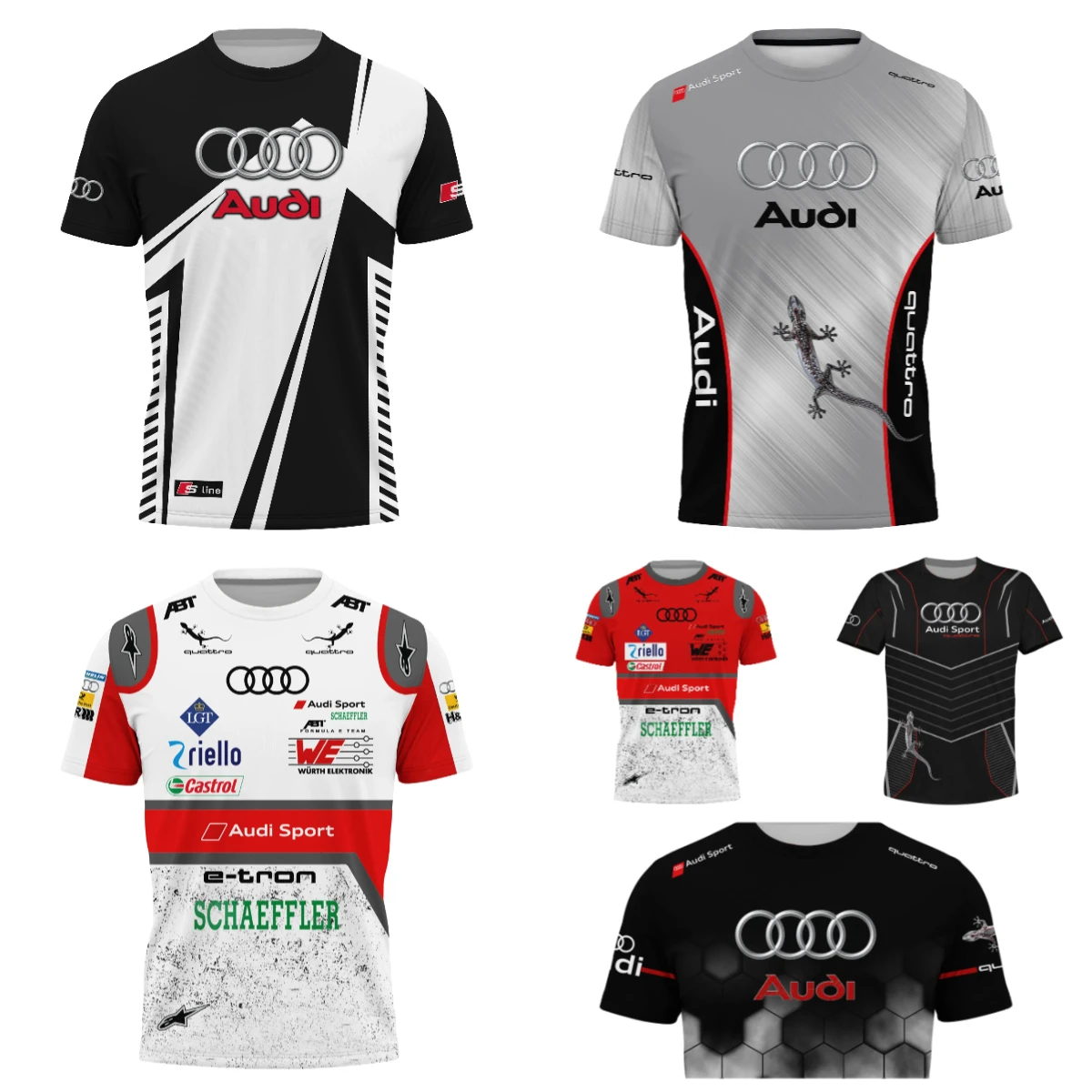 25-26 летний мотоциклетный костюм Audi, мужская быстросохнущая футболка, гоночный костюм с коротким рукавом, повседневный дышащий модный костюм Y2K 
25-26 летний мотоциклетный костюм Audi, мужская быстросохнущая футболка, гоночный костюм с коротким рукавом, повседневный дышащий модный костюм Y2K
