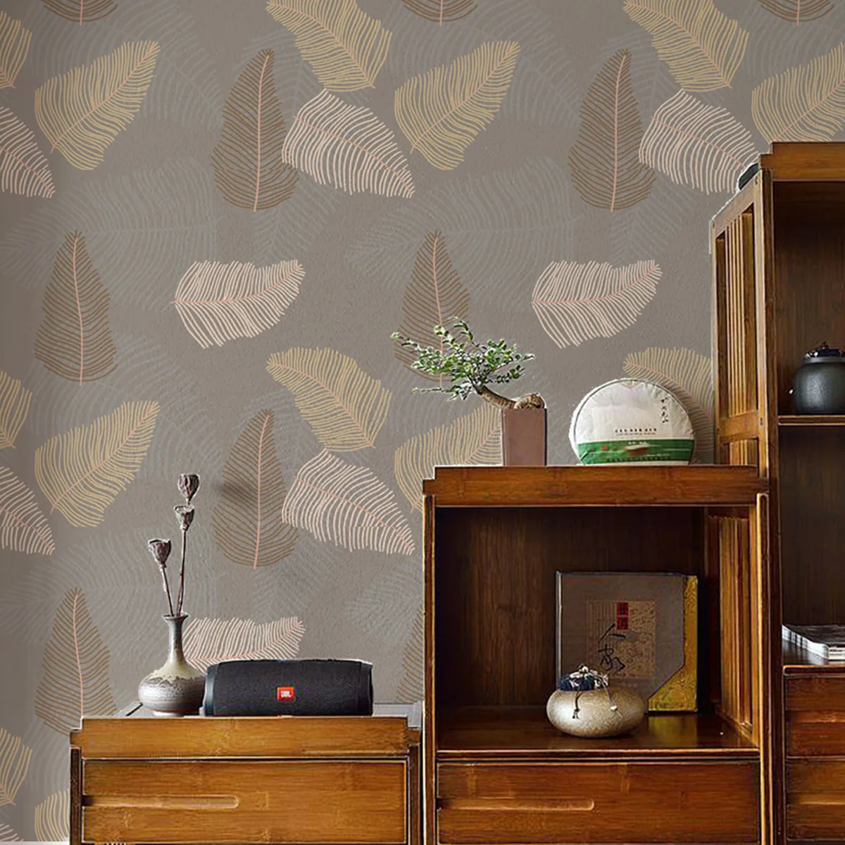 Leaves Peel and Stick Wallpaper Removable Wall Mural Plants Room Vintage Botanical Contact Paper for Bathroom Cabinet
Leaves Peel and Stick Wallpaper Removable Wall Mural Plants Room Vintage Botanical Contact Paper for Bathroom Cabinet