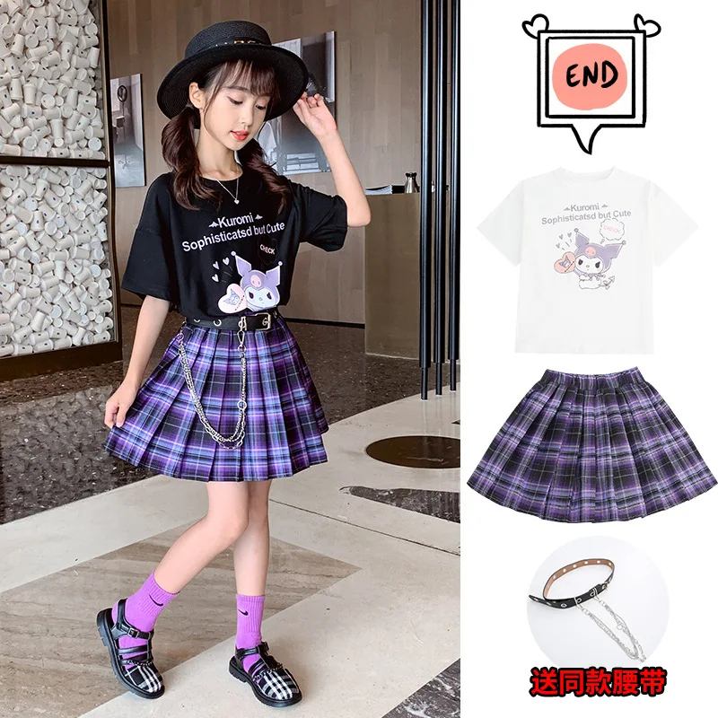 Летняя милая детская свободная повседневная одежда Sanrio Kuromi для девочек
Летняя милая детская свободная повседневная одежда Sanrio Kuromi для девочек