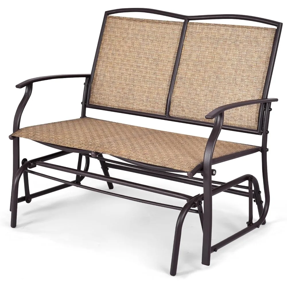 2-Person Patio Glider Bench, Outdoor Rocker Glider Loveseat Chair W/Heavy-Duty Steel Frame, Breathable Seat Fabric, Backyard.
2-Person Patio Glider Bench, Outdoor Rocker Glider Loveseat Chair W/Heavy-Duty Steel Frame, Breathable Seat Fabric, Backyard.