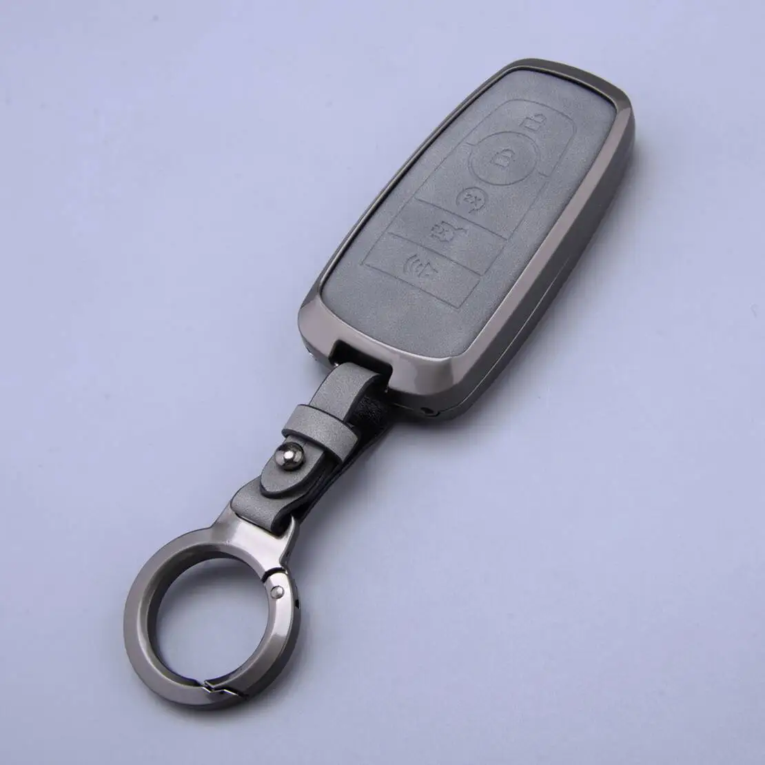 5 Buttons Leather Car Remote Key Fob Case Cover Bag Protector Keychain Ring fit for Ford Explorer Ecosport Kuga Lincoln
5 Buttons Leather Car Remote Key Fob Case Cover Bag Protector Keychain Ring fit for Ford Explorer Ecosport Kuga Lincoln