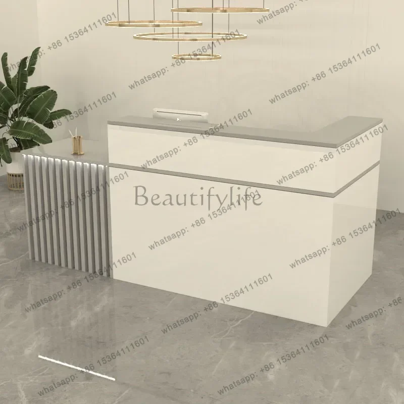 Beauty Luxury Eception Desk Counter Nordic Simple Luxury Reception Desks Salon Decorations Recepcion Desk Commercial Furniture
Beauty Luxury Eception Desk Counter Nordic Simple Luxury Reception Desks Salon Decorations Recepcion Desk Commercial Furniture