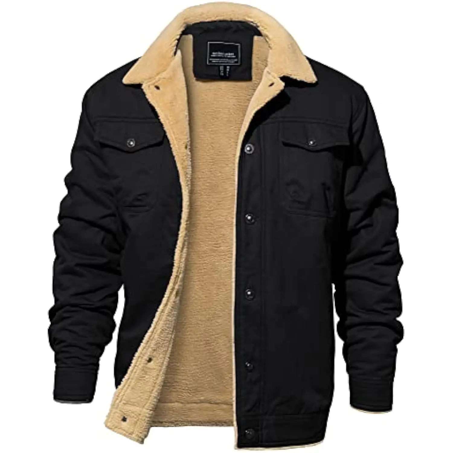 Jackets New Brand Design Men's Winter Jacket Thick Thermal Cotton Warm Fleece Lined Men's Coat Trucker Lapel Work Cargo Jackets
Jackets New Brand Design Men's Winter Jacket Thick Thermal Cotton Warm Fleece Lined Men's Coat Trucker Lapel Work Cargo Jackets
