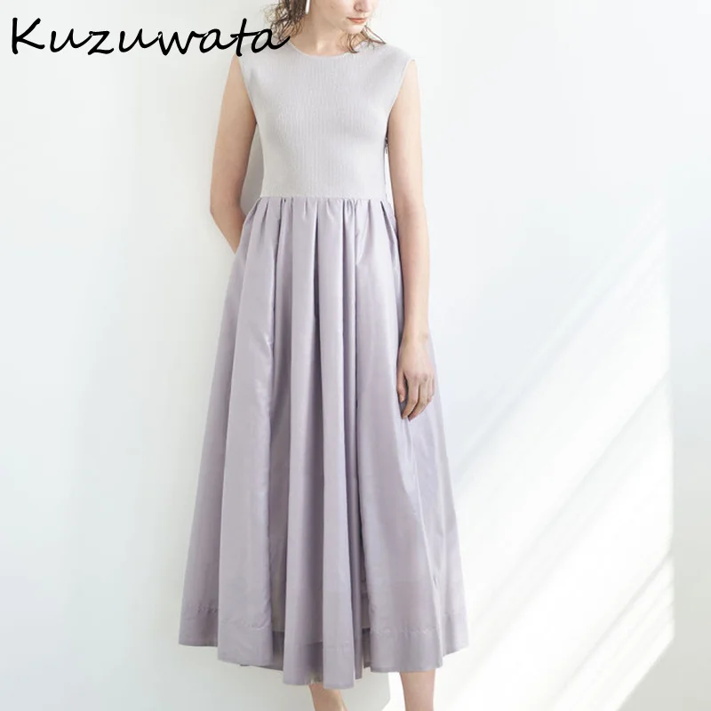 O Neck Sleeveless Knitting Patchwork High Waist Back Bowknot Vestidos 2022 Summer New Women RobeTemperament Dresses
O Neck Sleeveless Knitting Patchwork High Waist Back Bowknot Vestidos 2022 Summer New Women RobeTemperament Dresses