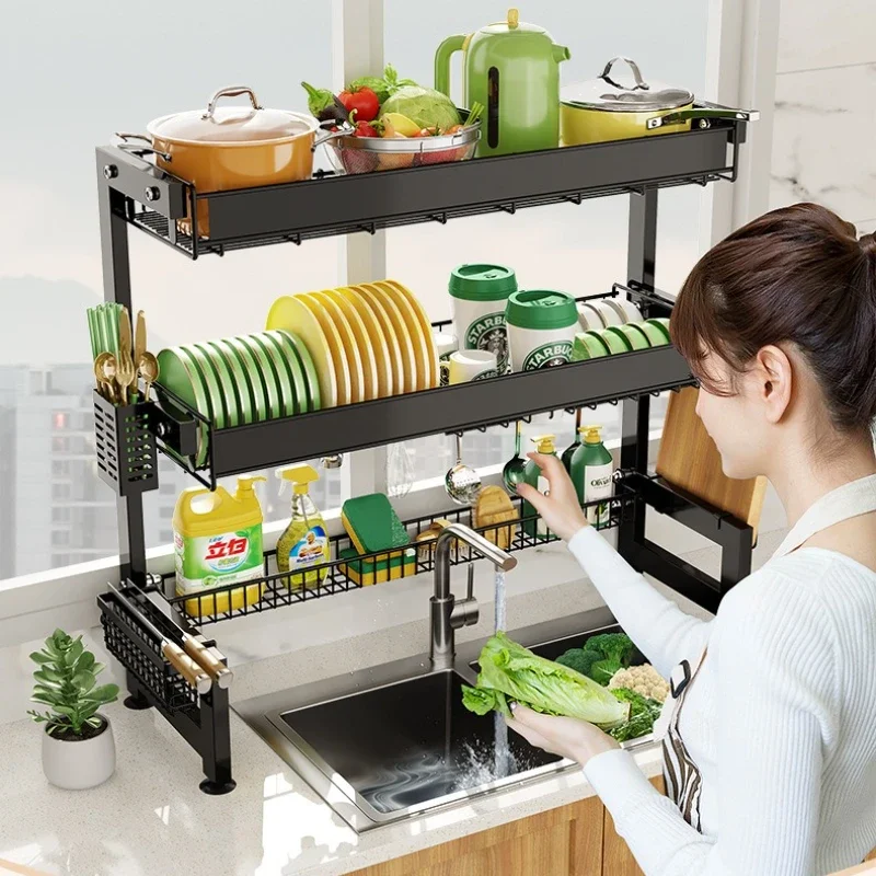 New model Multifunctional Kitchen Sink Shelf Dish Rack Drain Rack Countertop Dish Rack Drain Sink Rack
New model Multifunctional Kitchen Sink Shelf Dish Rack Drain Rack Countertop Dish Rack Drain Sink Rack