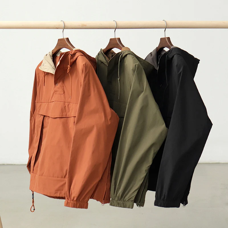 Autumn Trekking Hooded Work Jacket Men's Windproof New Loose Half Zipper Stormsuit Outdoor Camping Hiking Riding Coat Tooling
Autumn Trekking Hooded Work Jacket Men's Windproof New Loose Half Zipper Stormsuit Outdoor Camping Hiking Riding Coat Tooling