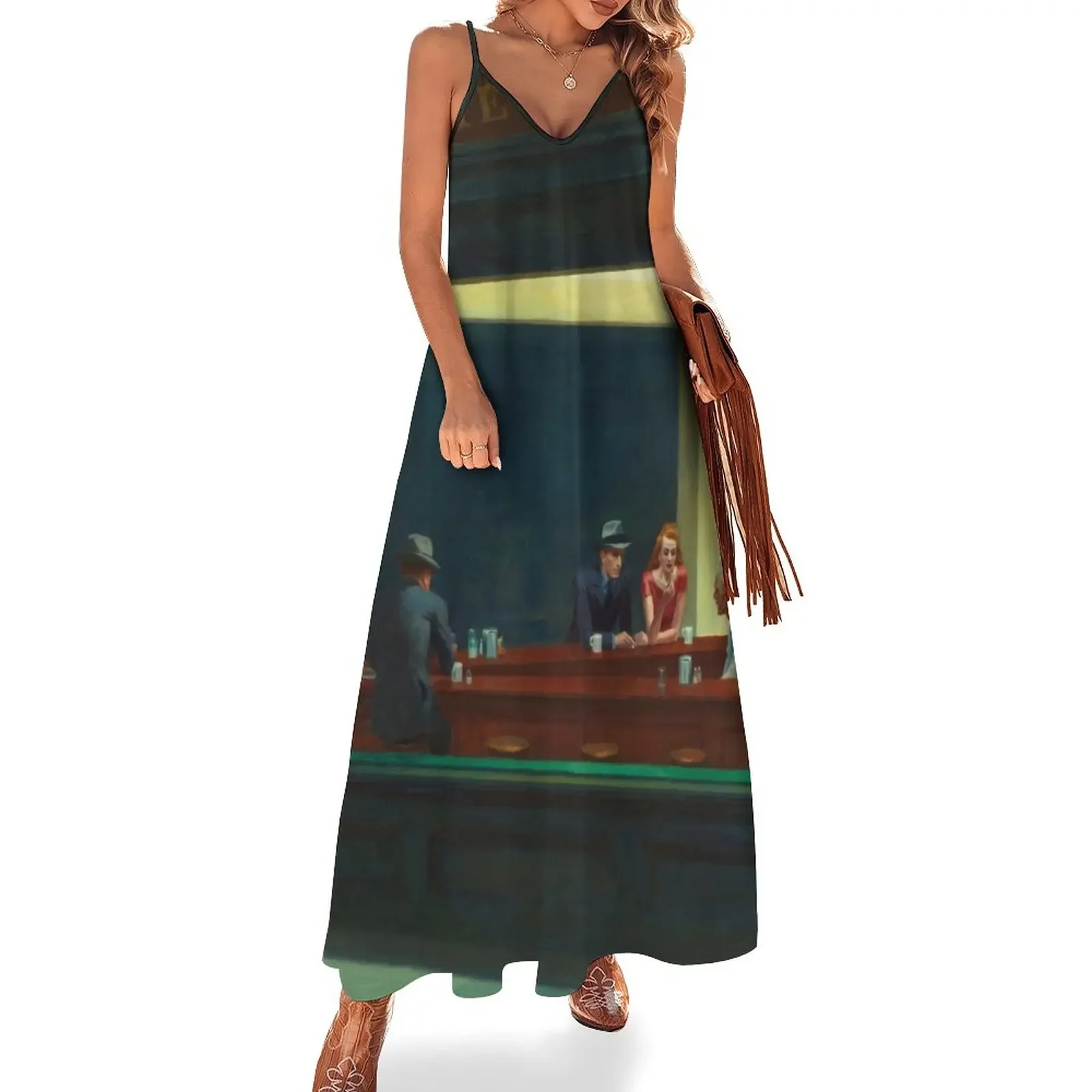 Nighthawks - Edward Hopper Sleeveless Dress dress korean style women's evening dresses 2025 Summer skirt womens clothing Dress
Nighthawks - Edward Hopper Sleeveless Dress dress korean style women's evening dresses 2025 Summer skirt womens clothing Dress