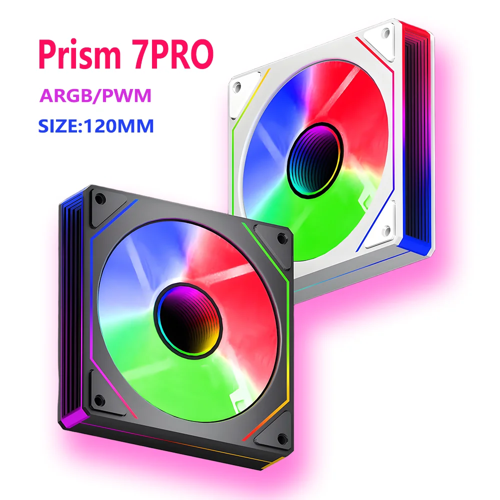 PRISM 7 PRO Вентилятор для корпуса компьютера 120 мм ARGB 4-контактный ШИМ бесшумный охлаждающий вентилятор 12 В с высоким потоком воздуха 58,36CFM/800-1800 об/мин ventiladores para pc
PRISM 7 PRO Вентилятор для корпуса компьютера 120 мм ARGB 4-контактный ШИМ бесшумный охлаждающий вентилятор 12 В с высоким потоком воздуха 58,36CFM/800-1800 об/мин ventiladores para pc