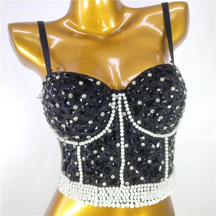 Fashion Nightclub Sexy New Products in Stock Beaded Stage European and American Shorts Strap Type Bra Vest
Fashion Nightclub Sexy New Products in Stock Beaded Stage European and American Shorts Strap Type Bra Vest