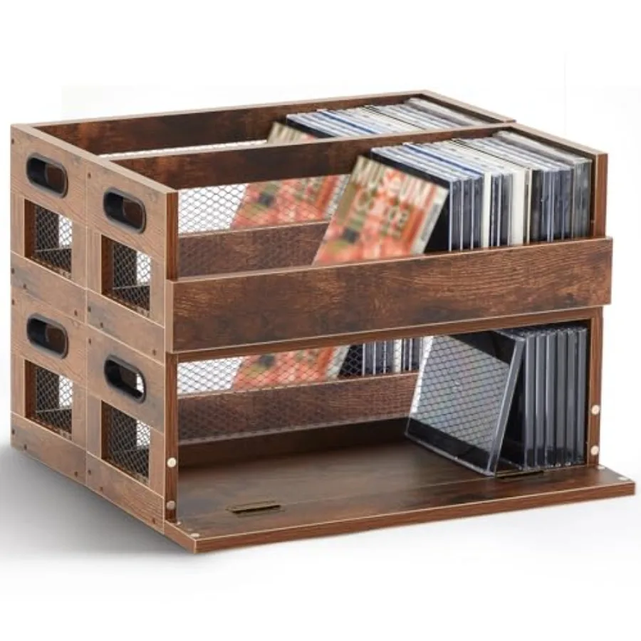 Set Retro Cd Storage Box Holder Shelf Metal and Wooden Display Racks with Carrying Handles Cassette Tape Organizer Shelf for Mo
Set Retro Cd Storage Box Holder Shelf Metal and Wooden Display Racks with Carrying Handles Cassette Tape Organizer Shelf for Mo