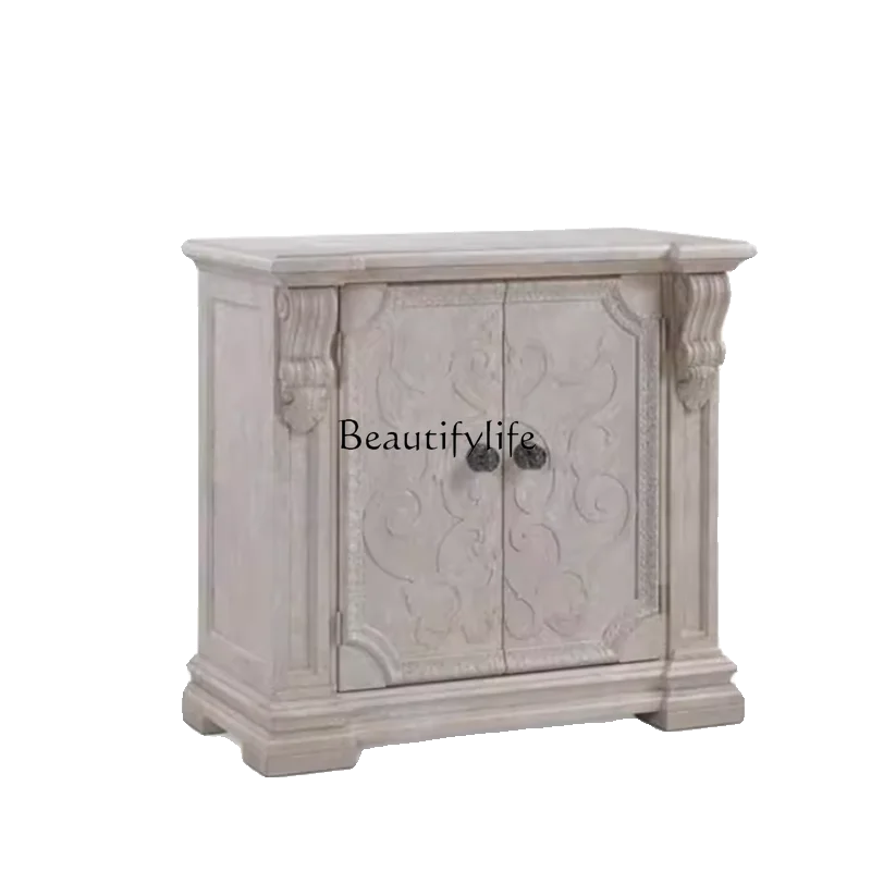 American revival entrance cabinet French solid wood retro carved dining side cabinet classical shoe cabinet Nordic
American revival entrance cabinet French solid wood retro carved dining side cabinet classical shoe cabinet Nordic