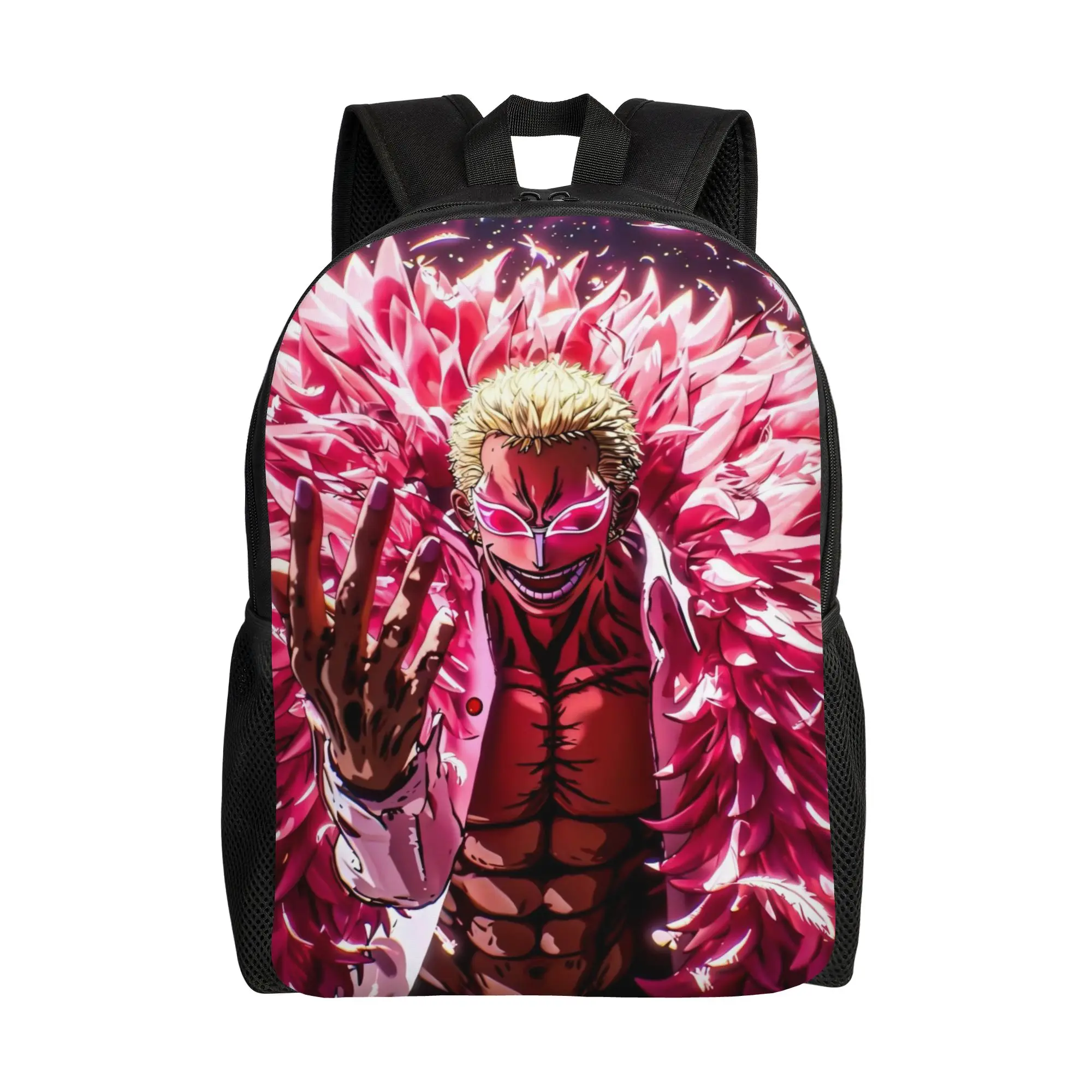 One Piece Handbag Back to school season Doflamingo Harajuku Design Backpack
One Piece Handbag Back to school season Doflamingo Harajuku Design Backpack