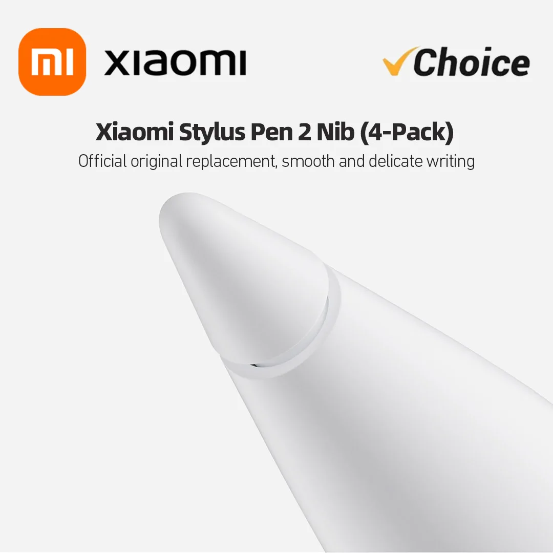 Original Xiaomi Stylus Pen 2 Replacement Tips (4-Pack) for Xiaomi Pad 6 / 5 Pro / 5
Original Xiaomi Stylus Pen 2 Replacement Tips (4-Pack) for Xiaomi Pad 6 / 5 Pro / 5