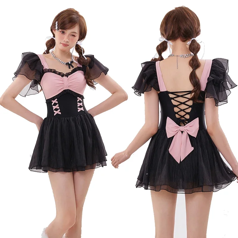 Anime Girl Swimwear Kawaii Cosplay School Student Sukumizu Lolita Bow Lolita Collar Bandage Bodysuits Female Swimsuit Monokini
Anime Girl Swimwear Kawaii Cosplay School Student Sukumizu Lolita Bow Lolita Collar Bandage Bodysuits Female Swimsuit Monokini