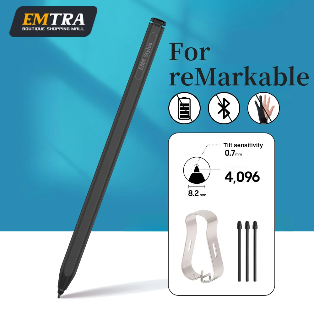 Стилус EMR Remarkable 2 с цифровым ластиком, 4096 уровней чувствительности к нажатию и функцией предотвращения случайных касаний ладонью, совместим с Kindle
Стилус EMR Remarkable 2 с цифровым ластиком, 4096 уровней чувствительности к нажатию и функцией предотвращения случайных касаний ладонью, совместим с Kindle
