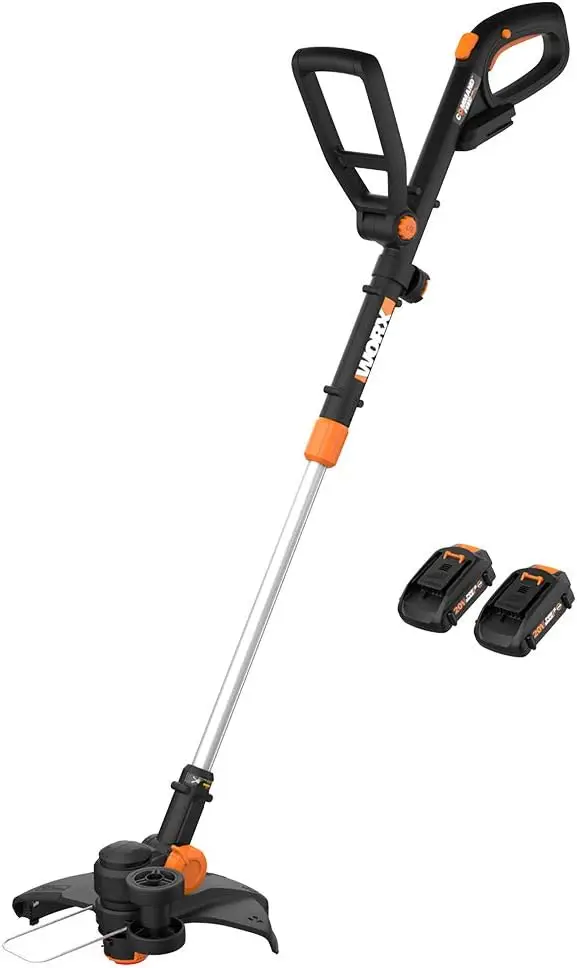 12'' Cordless String Trimmer & Lawn Edger, 20V Electric Weed Wacker with Pivoting Head, Includes 2 Batteries & Charger
12'' Cordless String Trimmer & Lawn Edger, 20V Electric Weed Wacker with Pivoting Head, Includes 2 Batteries & Charger