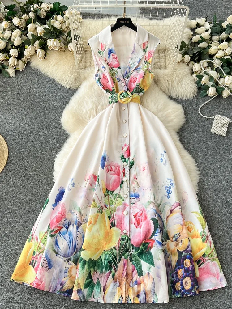 Lusumily New Fashion Long Casual Dress Women Belt Vintage Dresses Lady Sleeveless Vintage Shirt Dress Elegant Female Vestidos
Lusumily New Fashion Long Casual Dress Women Belt Vintage Dresses Lady Sleeveless Vintage Shirt Dress Elegant Female Vestidos