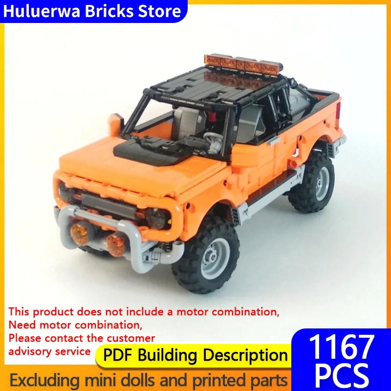 Модель скоростного гоночного автомобиля MOC, строительные кирпичи Bronco, внедорожный пикап, модульная технология, подарки, праздник, сборка, детские игрушки
Модель скоростного гоночного автомобиля MOC, строительные кирпичи Bronco, внедорожный пикап, модульная технология, подарки, праздник, сборка, детские игрушки