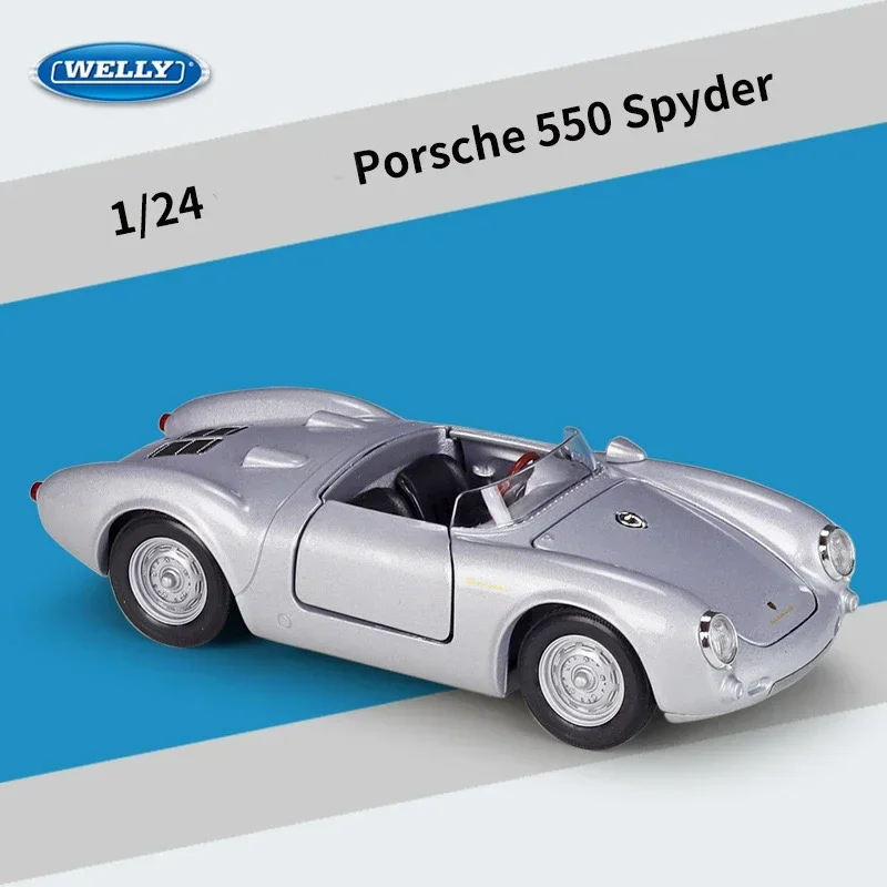 WELLY 1:24 Porsche 550 Spyder Roadster Simulation Alloy Car Model - Suitable for Children's Toys and Collections
WELLY 1:24 Porsche 550 Spyder Roadster Simulation Alloy Car Model - Suitable for Children's Toys and Collections