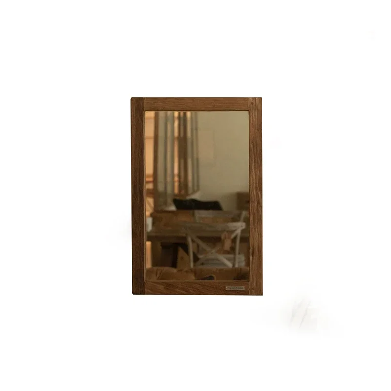 Home Wall Hanging Retro Style Makeup Modern Wabi-Sabi Guesthouse Porch Solid Wood square Mirror
Home Wall Hanging Retro Style Makeup Modern Wabi-Sabi Guesthouse Porch Solid Wood square Mirror
