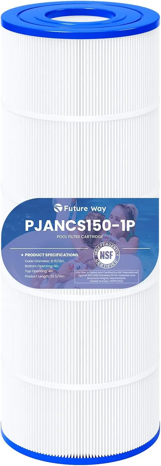 CS150 Pool Filter Cartridge Replacement, 150 sq. ft, Compatible with Various Models for Efficient Water Filtration
CS150 Pool Filter Cartridge Replacement, 150 sq. ft, Compatible with Various Models for Efficient Water Filtration